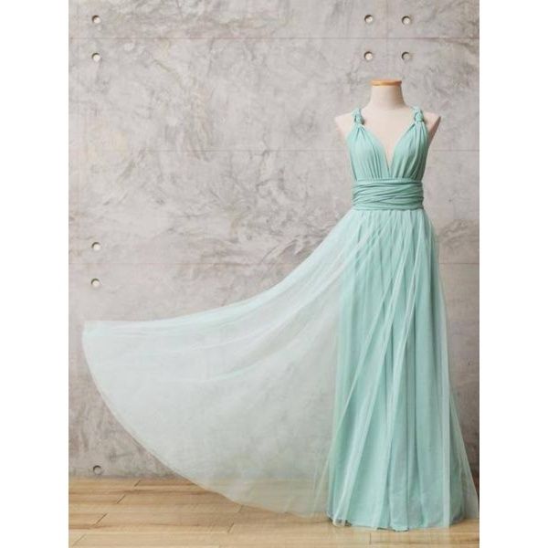 mint green infinity dress with tulle | Lazada PH