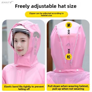 jeagutt | Thick Rainstorm Protection Helmet Compatible Waterproof Rain Suit