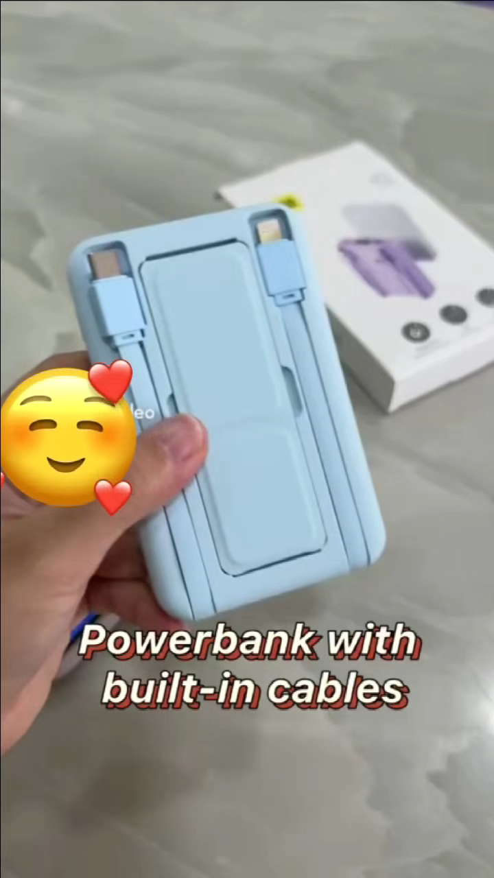 {SG} 10000mAh Magsafe powerbank slim Mini power bank fast charging Wireless Charger With Cable Support iphone android