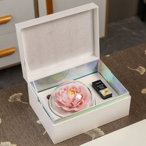 Modern Style Ceramic Peony Aromatherapy Gift for Girlfriend Birthday Creative Cultural Gift DIY Home Decoration Ornament