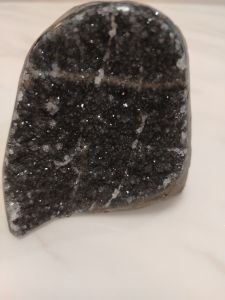 Black Shiny Amethyst Freeform Cutbase -Uruguay