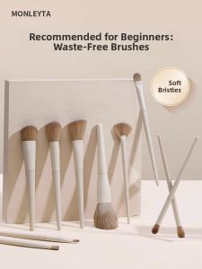 MONLEYTA | Soft Bristle Makeup Brush Set Eye Shadow Blush Highlighter Soft Hair Brush Tool For Gradient Smudging Cosmetic Tools Set