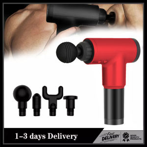 Professional Massage Gun Machine 30 Speed 6 Head Facial Gun Vibration Massage Muscle Massager Therapy Machine Gun Muscle Massage Grab Fascial Equipment