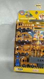 Mainan Anak Pullback Proyek Set Kendaraan Truck Proyek Edukasi Acekids