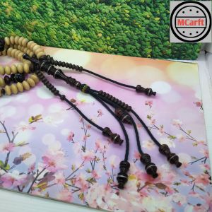 MAHEN CRAFT tasbih Tijani kayu kemuning gading kombinasi galih asem C60