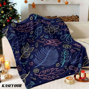 Beast Kingdom | Neon Foliage Winter Summer Flannel Blanket Throw Fleece Soft Fuzzy Plush Cozy Fleece Blankets for Sofa Ideal Gifts