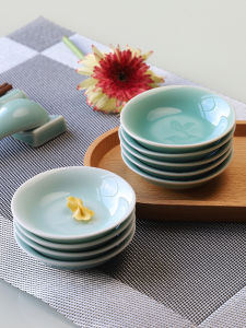 Đĩa Đựng Nước Mắm 35 Inch Đĩa Đựng Gia Vị Đĩa Đựng Thức Ăn Nhẹ Đĩa Đựng Nước Sốt Trà Đĩa Sứ Xanh Tươi Mới Từ Longquan