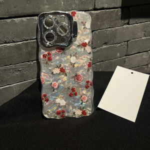 16Promax 15Pro 14pmip13 Gradient Blending Phone Case with Sparkling Lens Film Bracket Full Cover Anti-Fall Protection Slip-Resistant