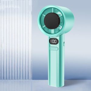 Quạt Mini Cầm Tay 5000mAh Sạc USB Làm Mát Tốc Độ Cao Tích Hợp Màn Hình LED Kèm Chức Năng Chườm Đá Dùng Cho Gia Đình
