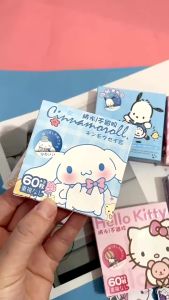 60Pcs/Box Sanrio Kuromi Cinnamoroll Pochacco Stickers Phone Diary Cute Cartoon Stickers DIY Sticker
