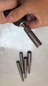 Set Bor Bit Pemutar Mur Daya Panjang 80mm 15 Pcs 5.5-19mm Adapter Soket Dampak Hex Shank 6.35mm