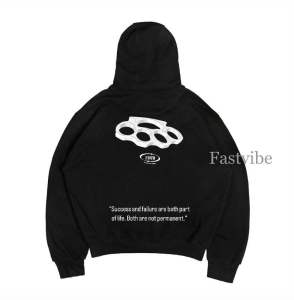 FASTVIBE | HOODIE BOXY OVERSIZE | FIGHT WITH LIFE MOTIF KELLING