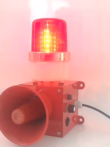 Heavy Duty 130dB Industrial Strobe Siren Durable Voice & Light Emergency Warning Alarm for Construction Factory & Home Security Use