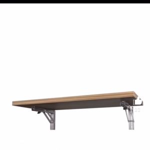 2PCS Stainless Steel Wall-Mounted Shelf Brackets for Bookcases & Shelving Systems