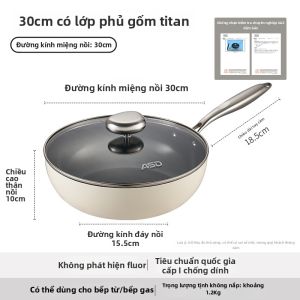 ASD | Chảo Wok Gốm Không Dính Không Chứa Flo