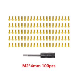 100pcs For 1/10 RC Crawler Car TRX4 Axial SCX10 AXI03007 VS4-10 LCG 1.9 2.2 Wheel Rim M2 M3 Steel Scale Beadlock Ring Screws