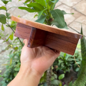 Đôn gỗ trang trí decor cao 6cm | Đôn chậu cây mini để bàn | Kệ gỗ tự nhiên để bàn