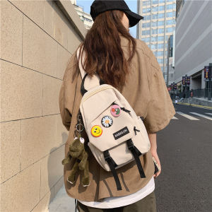 OUDENGPAI | Casual Large Capacity Crossbody Bag Womens Summer Chest Bag Backpack Vertical Shape Nylon Material Modern Neutral Style