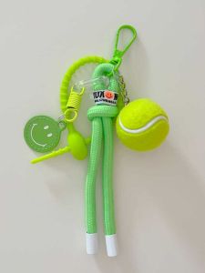 Milk Tennis Good-looking Keychain Ins Style Tennis Pendant Tennis Key Chain Super Practical Tennis Peripheral