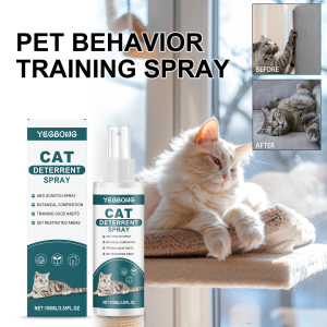 Pet Deterrent Spray for Cats and Dogs 100ml Bitter Training Aid to Discourage Chewing and Scratching Safe Indoor Use on Furnitur