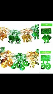 Banner Garland Tarik Gantung 2D Ketupat Bulan Bintang Masjid Dekorasi Idul Fitri Lebaran