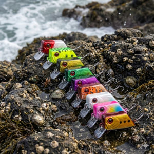 10pcs Square Bill Mini Crankbait 4.5cm 7g Shallow Run 0.2-0.7m Wobbler Sharp 10# Hooks Artificial Hard Bait for Bass Trout Per