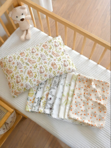 ANYOUBI | Breathable and Sweat-Absorbing Baby Pillowcase Bamboo Cotton Double Layer