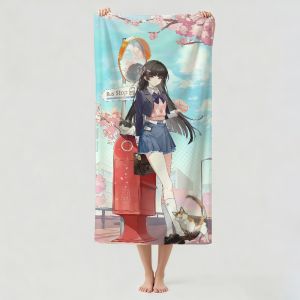 Hasbro | Game Wuthering Waves Chisa Towel Drying Bath Towel Applicable To Light Swimming Camping Yoga Beach Out