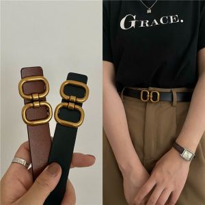 Thắt Lưng Cho Phụ Nữ 2.5Cm da thật Dây Thắt Lưng Cho Quần Jean quần âu Thời Trang Accessoies Cho Phụ Nữ Quà Tặng Cho Cô Hiện Nay Cho Cô Gái