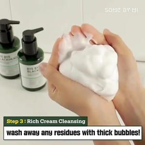 SOME BY MI Green Tea Tox Bubble Cleanser 120g 5 Mins Blackhead Treatment 240000ppm Green Tea Water Konjac Granule Exfoliating Pore Tightening Foam Cleanser