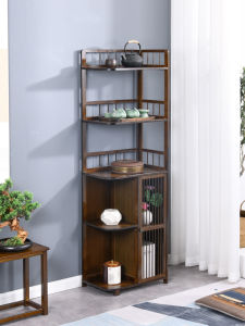 Corner Cabinet Corner Cabinet Storage Rack For Home Floor Living Room Corner Bookshelf Corner Wine Cabinet against the Wall Storage Shelf