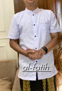 baju kameja Koko Langan pendek terbaru elegan