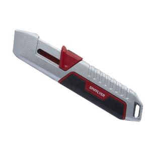 Automatic Retractable Safety Box Cutter SPIFFLYER Aluminum Alloy Mini Art Knives Hand Tool for Office And Home Use