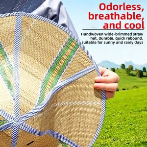 Rainproof Sun Hat with Large Brim Foldable