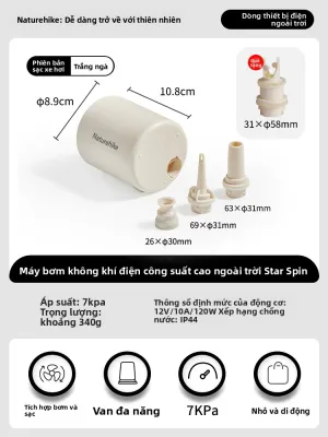 NatureHike | Bơm Điện Không Khí Công Suất Cao cho Du Lịch