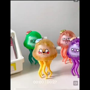 Mainan Anak Dancing Jelly Fish Gurita Menari Anti Bosan Glow In The Dark