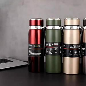 【FYP】800ML 1000ML Thermos Bottle Handle Type Vacuum Flask 316 Stainless Steel Water Bottle Botol Air Tahan Panas 保温瓶 水瓶