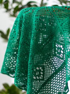 French Ins Pastoral Style Artsy Cut Out Lace Rectangular Round Tablecloth Coffee Table Bedside Table American Background Fabric