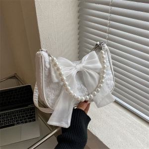 Special-Interest Design Sweet Style Bows Underarm Bag for Women Summer New New Arrival Trendy Fashion All-Match Shoulder Bag for Women