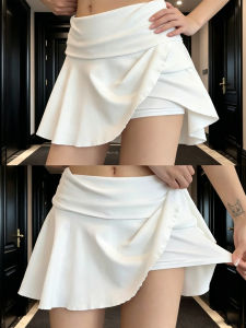 YISOF | High Waist Prevent See-through A Line Skirt