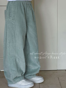 Thickened Corduroy Pants for Girls Autumn Winter New Style Korean Casual Straight Leg Trousers Childrens Spring Fashion Kids Clothes