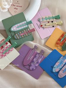 Cute Grape Melon Hair Clips No Trace Makeup Holders Lightweight Hair Accessories for Women