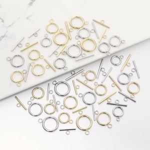4Sets Stainless Steel OT Clasps Gold Toggle Clasp Connector For Bracelet Necklace DIY Jewelry Making Findings Supplies Wholesale
