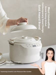 Olayks | Quick Ceramic Smart Firewood Style Electric Rice Cooker 3L