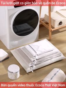 Túi lưới giặt ECOCO co giãn 3D đa chiều bảo vệ quần áo túi giặt đồ lót thế hệ mới thấm hút tốt và làm sạch toàn diện