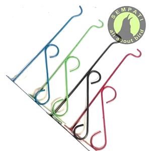 SEMPATI GROSIR Gantungan Tempel Polos Panjang 45 Cm Sempati Isi 10 Pcs Sangkar Kandang Burung Murai Kotak Lovebird