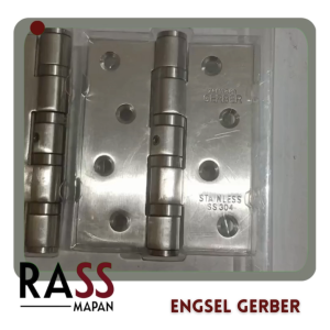 1 PASANG Engsel Pintu Rumah SS Stainless Steel Hinge 304 Gerber