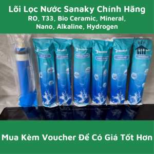 (Chào Sàn) Bộ Lõi Lọc RO + Khoáng - Lõi Lọc Chức Năng Sanaky Dùng Cho Các Model 10 Lõi