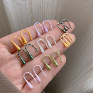 Colorful Ceramic Ear Cuffs Sleepwear Friendly Bio-ceramic Simple Sweet All-ceramic Ear Studs for Pierced Ears Fashion Jewelry