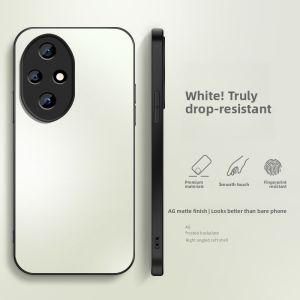 Huawei Honor 200 pro Silicone Case Mens Simple Business Style Anti-Fingerprint Protective Cover Anti-Fall Pure Color Matte Finish